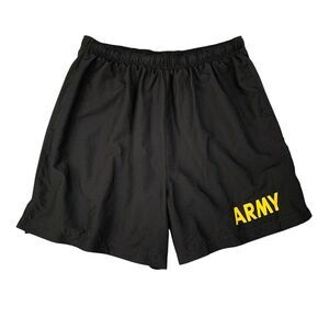US Army Shorts Mens S Small Black Trunks Physical Fitness Uniform Inner Lined PT
